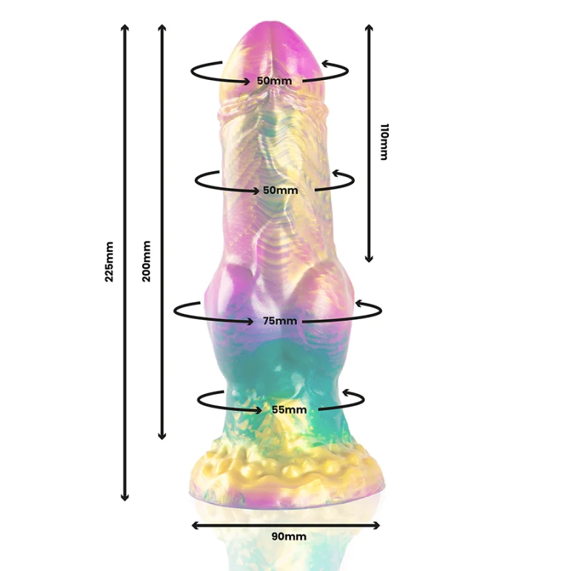 Iris With Rainbow Testicles Of Pleasure - Ομοίωμα Σιλικόνης - 22 Cm product.details.thumbnail 1
