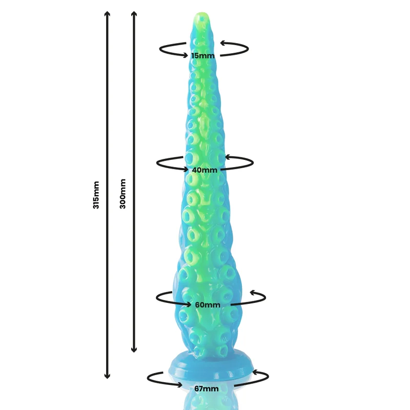 Scylla Fluorescent Thin Tentacle - Silicone Dildo - 31 Cm product.details.thumbnail 1