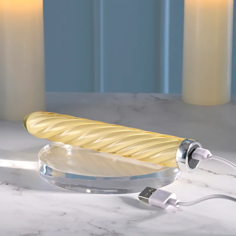 Playboy Twist Of Fate - Glass Vibrator - 18 Cm product.details.thumbnail 2