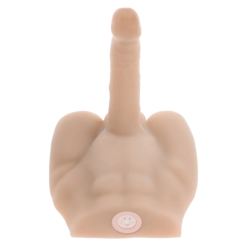 Realistic Torso - Dildo With Vibration & Thrusting Action - 24 Cm
