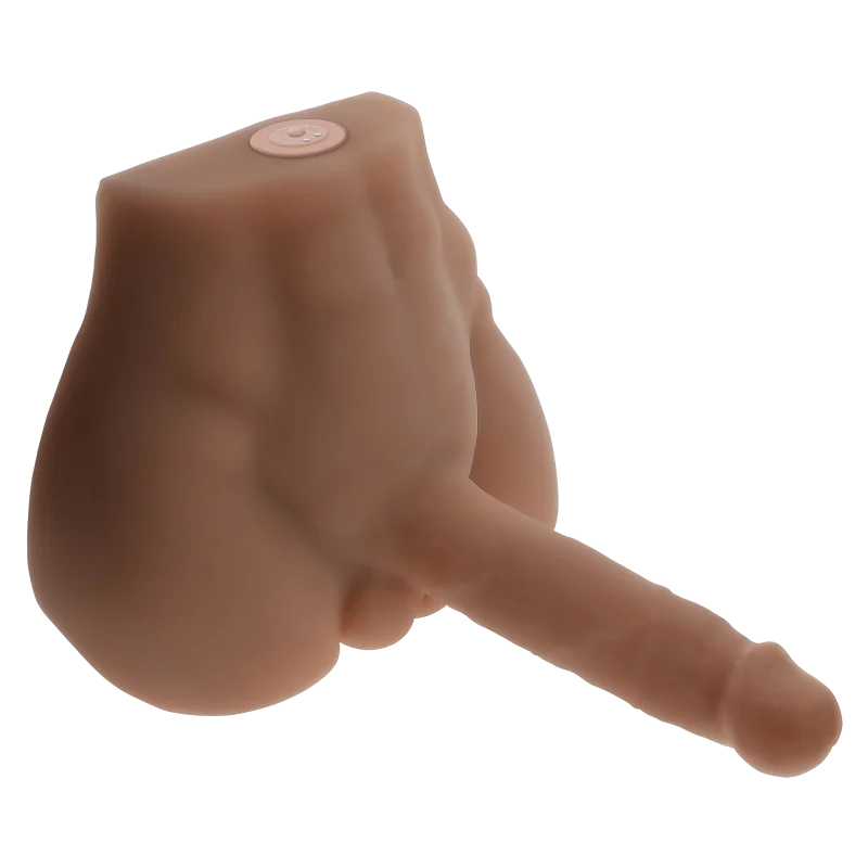 Realistic Thrusting & Vibrating Torso Dildo - 24 Cm - Latin