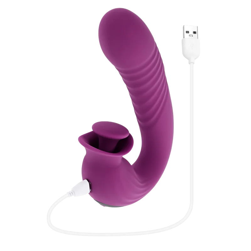 Thrusting Rabbit Vibrator With Rotating Clitoral Stimulator - 16 Cm product.details.thumbnail 2