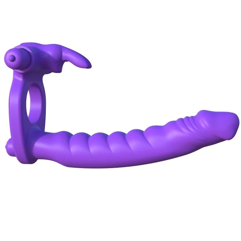 Δονούμενο Δαχτυλίδι Πέους με Rabbit - 18 Cm