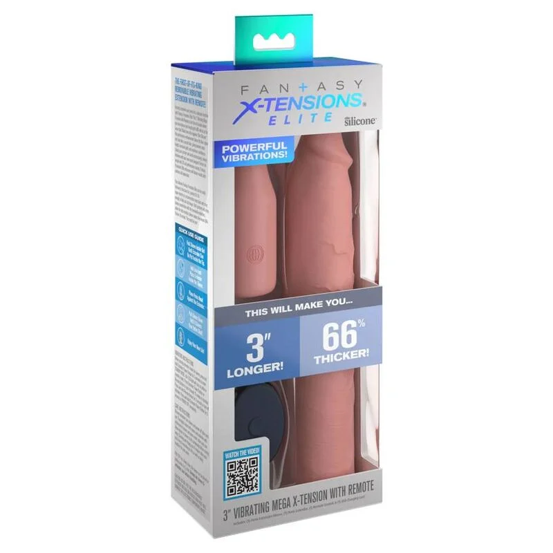 Elite - Penis Extension Sleeve With Vibrating Extender - 23 Cm product.details.thumbnail 2