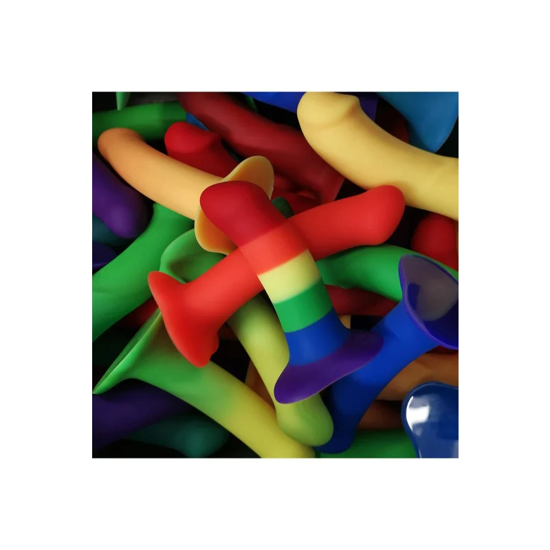 Amor Rainbow - Ομοίωμα Ιατρικής Σιλικόνης με Βεντούζα - 15 Cm product.details.thumbnail 2