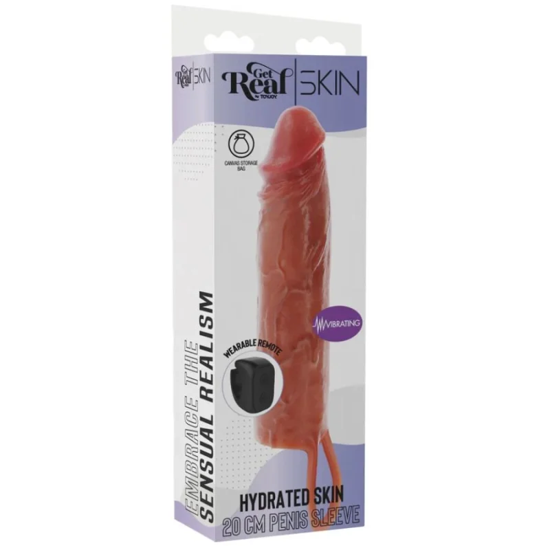 Hydrated Skin Vibrating Penis Extender With Remote Control - 20 Cm -  Latin product.details.thumbnail 4