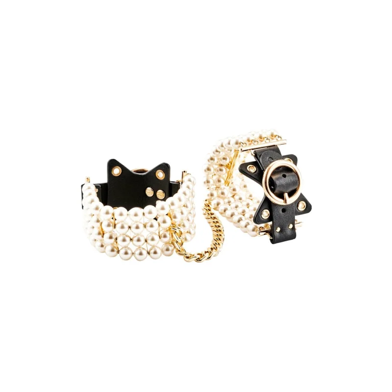 Soiree Pearl Handcuffs - Dual-purpose Pearl Handcuffs For Fashion And Restraint - Guilty Pleasure Fetishwear & Accessories