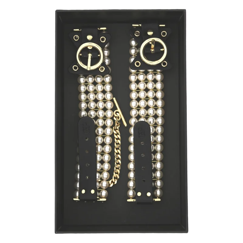 Ballroom Pearl Ankle Cuffs - Δέστρες Αστραγάλων με Πέρλες και Αποσπώμενη Αλυσίδα product.details.thumbnail 3