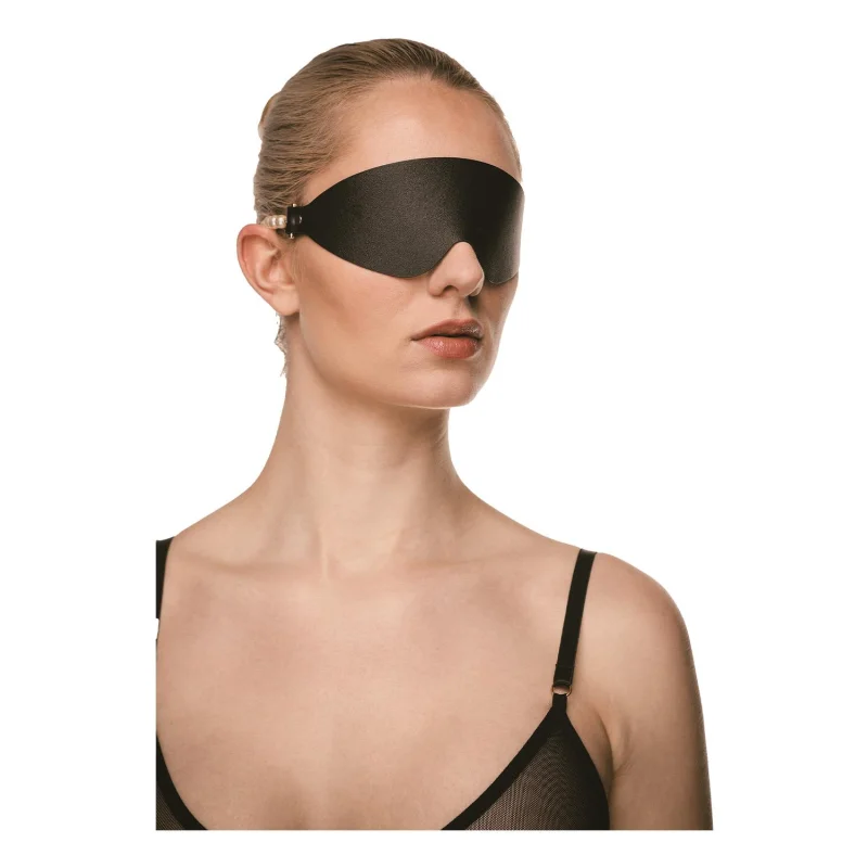 Boudoir Pearl Blindfold - Blackout Blindfold With Pearls And Adjustable Vegan Leather Strap product.details.thumbnail 3