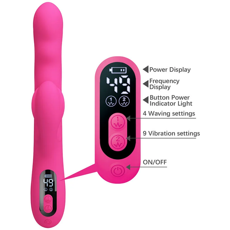 Winters - Multifunction Rabbit Vibrator With Waving Motion & Led Display