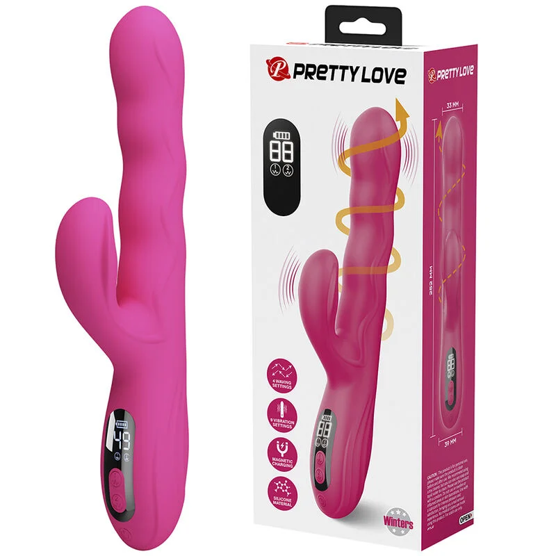 Winters - Multifunction Rabbit Vibrator With Waving Motion & Led Display