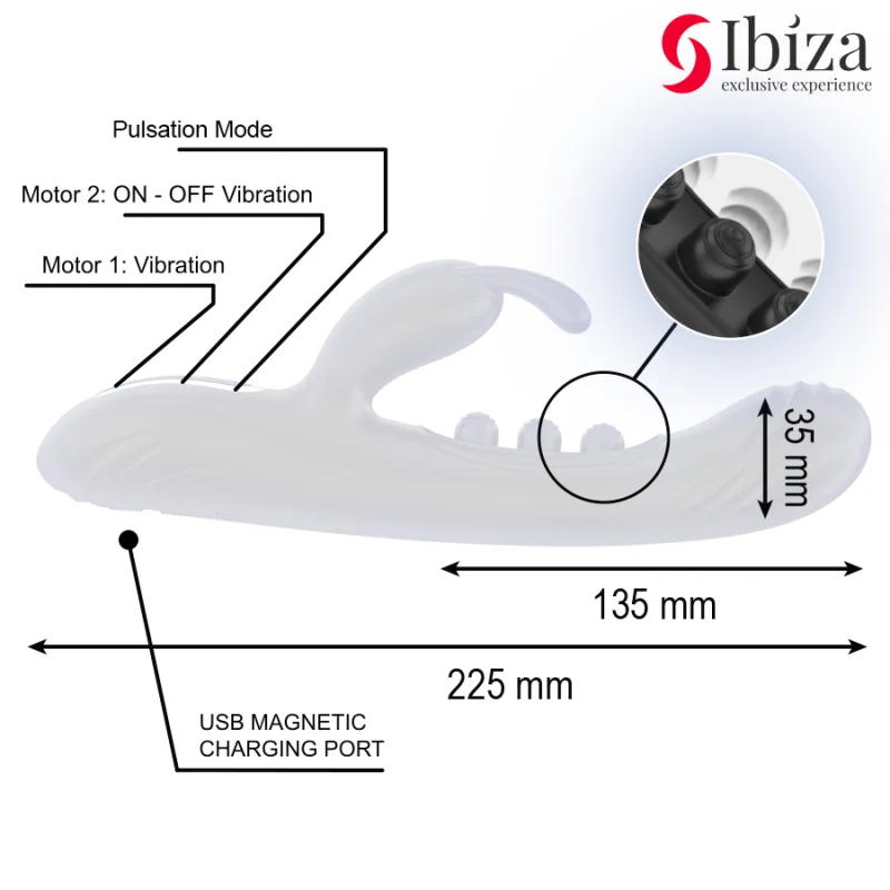 Vibrating Rabbit With Pulsation - Δονούμενο Rabbit με Παλμούς product.details.thumbnail 3