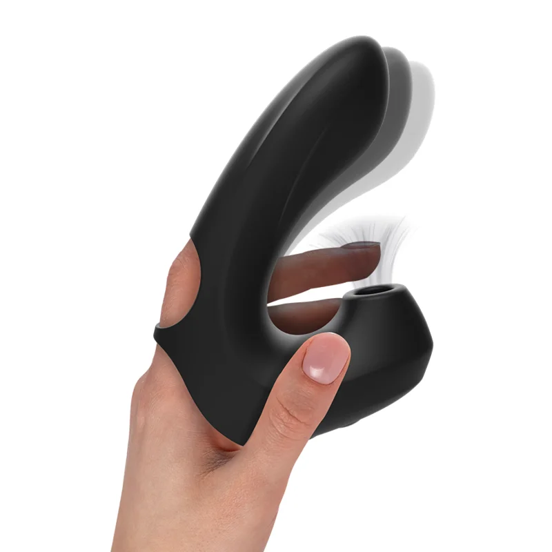 Finger Clit Stimulator - Finger Vibrator With Clitoral Suction