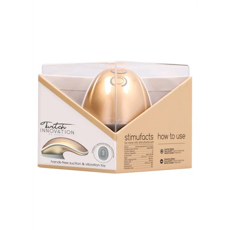 Clitoral Suction Stimulator With Double Tongues - Gold product.details.thumbnail 1