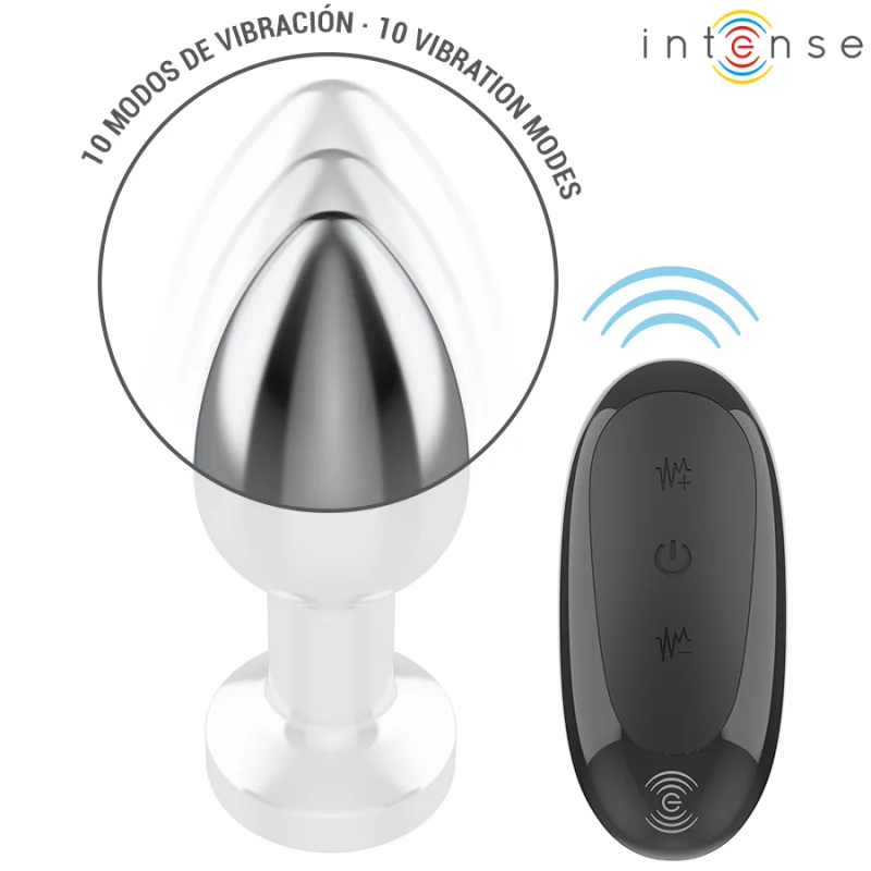 Metal Vibrating Anal Plug With Remote Control M - 9 Cm product.details.thumbnail 2