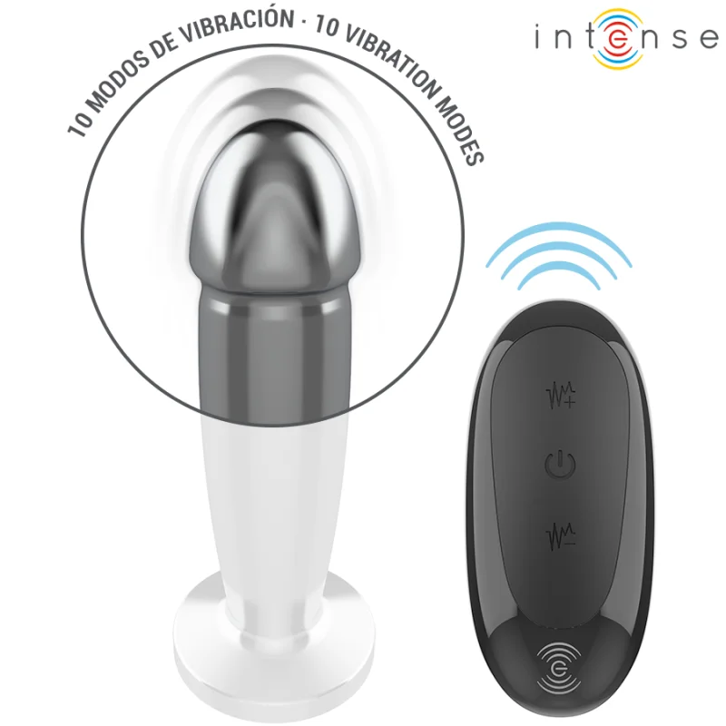 Metal Vibrating Dildo Anal Plug With Remote Control - 12 Cm product.details.thumbnail 2
