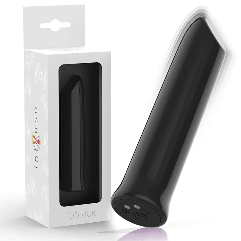 Todrick - Clitoral Stimulating Bullet - Black - (10 Modes) - Intense Fun Related Products