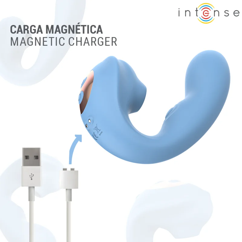 Gina - Multifunction Clitoral Suction, Pulsation And Vibration Stimulator - Blue product.details.thumbnail 3