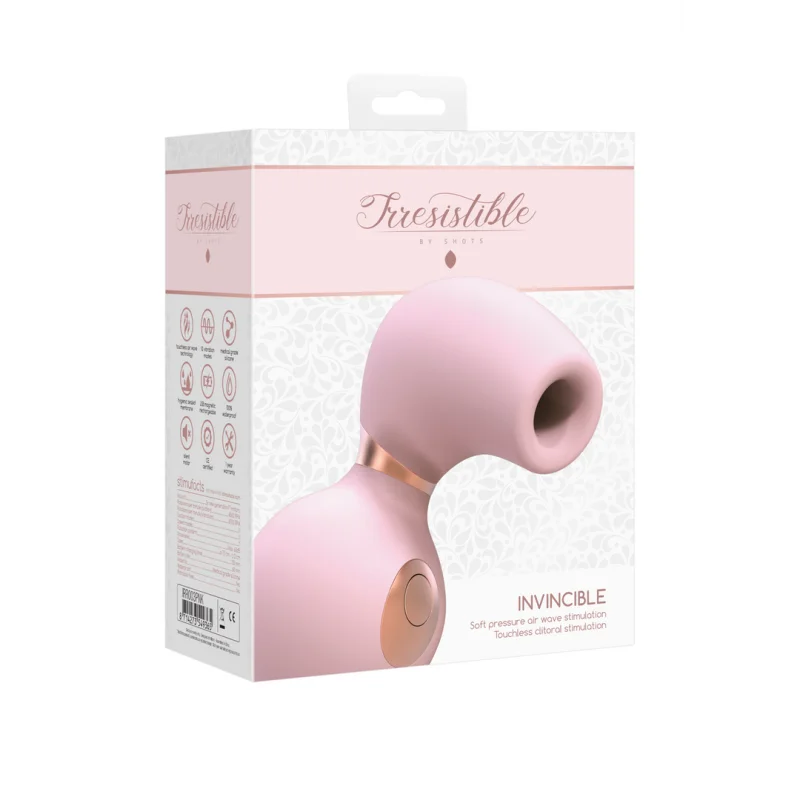 Invincible - Air Pulse Clitoral Stimulator - Pink
