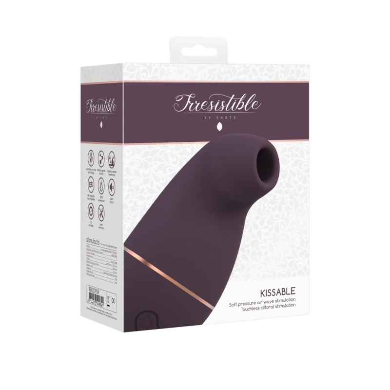 Kissable - Air Pulse Clitoral Stimulator - Purple