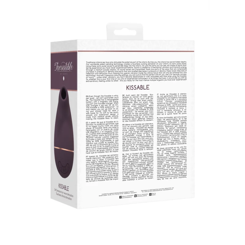 Kissable - Air Pulse Clitoral Stimulator - Purple