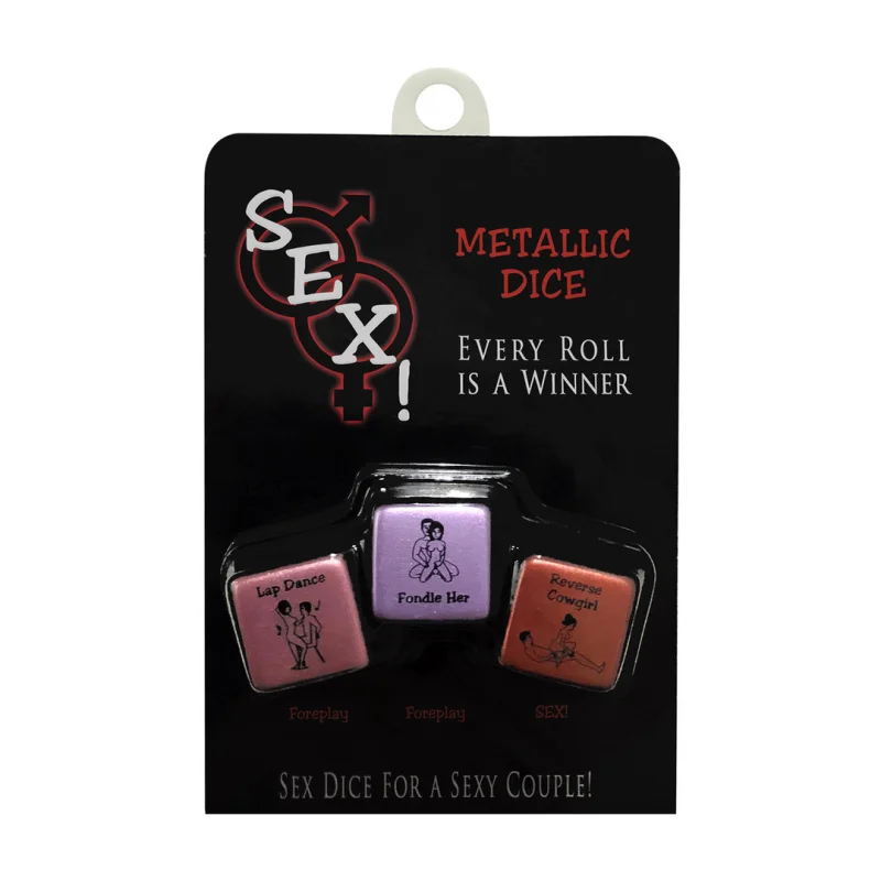 Sex! Metallic Set Of Foreplay And Sexplay Dices - Ερωτικό Παιχνίδι Μεταλλικών Ζαριών product.details.thumbnail 1