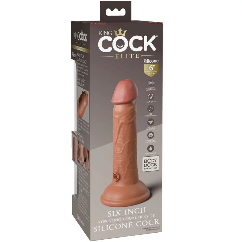 King Cock Elite - Ρεαλιστικό Ομοίωμα με Δόνηση - 18 Cm - Λάτιν product.details.thumbnail 4