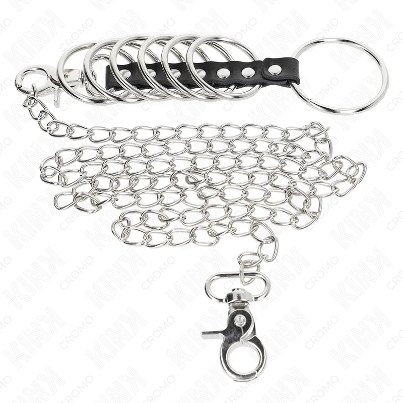 Set Of 7 Metal Penis Rings With Chain product.details.thumbnail 2