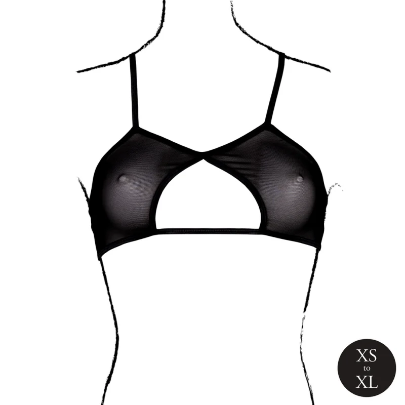 Keyhole Mesh Bra - Διχτυωτό Σουτιέν με Άνοιγμα - Xs-xl product.details.thumbnail 4