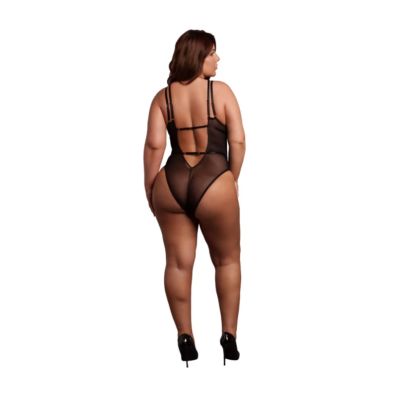 Underwired Lace Bodysuit - Plus Size - Xl-4xl product.details.thumbnail 3