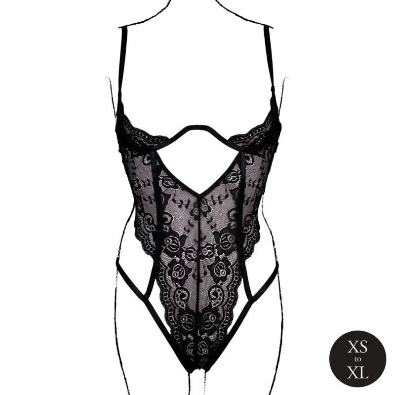 Lace Open Cup Underwired Bodysuit - Xs-xl product.details.thumbnail 4