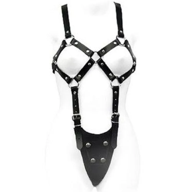 Exposed - Women's Full-body Leather Harness - S/xl