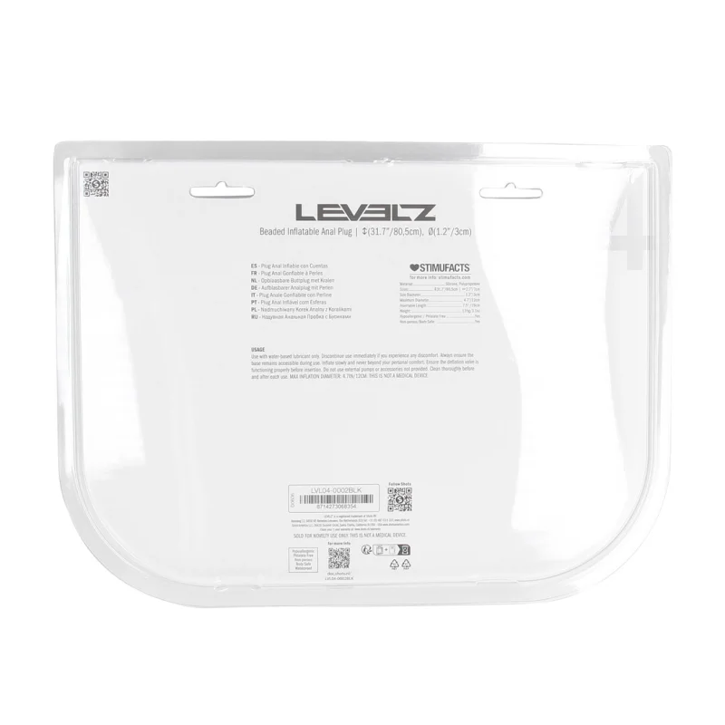 Beaded Inflatable Silicone Anal Plug - Φουσκωτή Πρωκτική Σφήνα Σιλικόνης με Μπάλες - 12 Cm product.details.thumbnail 2