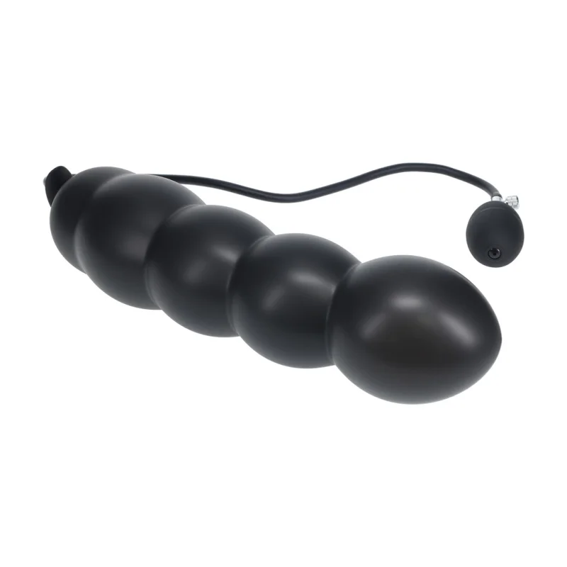 Beaded Inflatable Silicone Anal Plug - Φουσκωτή Πρωκτική Σφήνα Σιλικόνης με Μπάλες - 12 Cm product.details.thumbnail 3