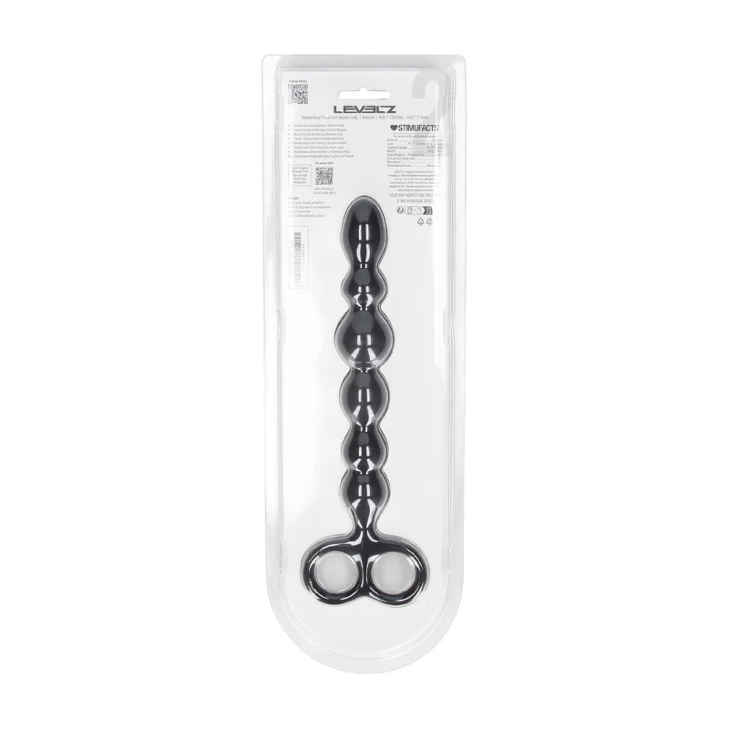 Beaded Silicone Anal Probe - Πρωκτική Σφήνα Σιλικόνης με Μπάλες & Διπλή Βάση - 26 Cm product.details.thumbnail 2