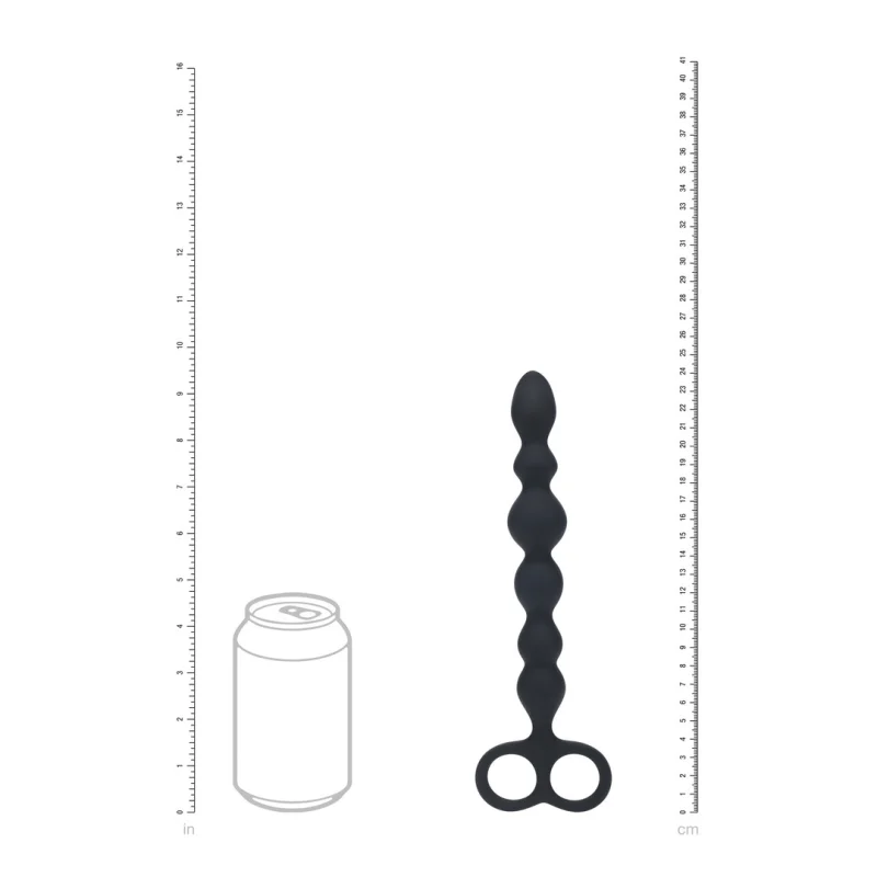 Beaded Silicone Anal Probe - Πρωκτική Σφήνα Σιλικόνης με Μπάλες & Διπλή Βάση - 26 Cm product.details.thumbnail 4