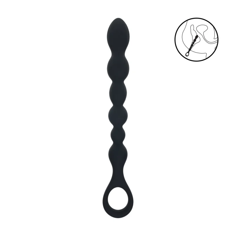 Beaded Snake Silicone Anal Probe - Πρωκτική Σφήνα Σιλικόνης με Μπάλες - 26 Cm