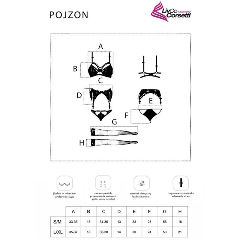 Pojzon - Σετ Εσωρούχων 4 Τεμαχίων (lc 90670) - L/xl product.details.thumbnail 2