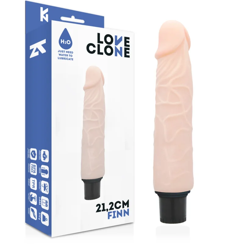Finn - Realistic Vibrating Penis With Self-lubrication - 21 Cm