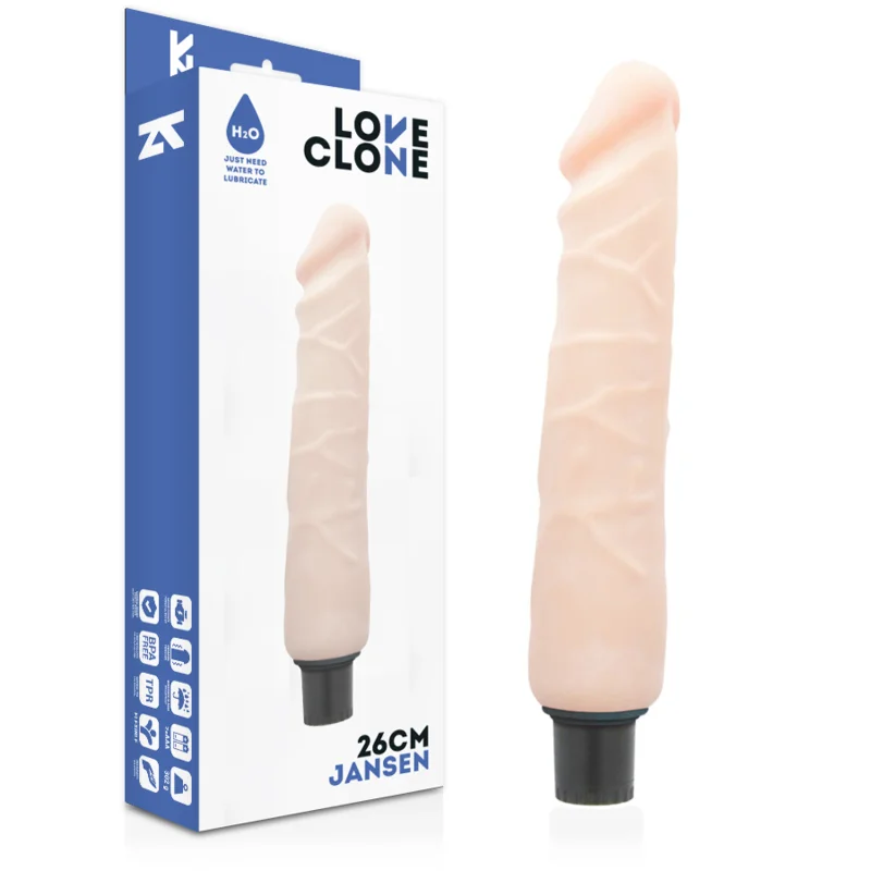 Jansen - Realistic Vibrating Penis With Self-lubrication - 26 Cm