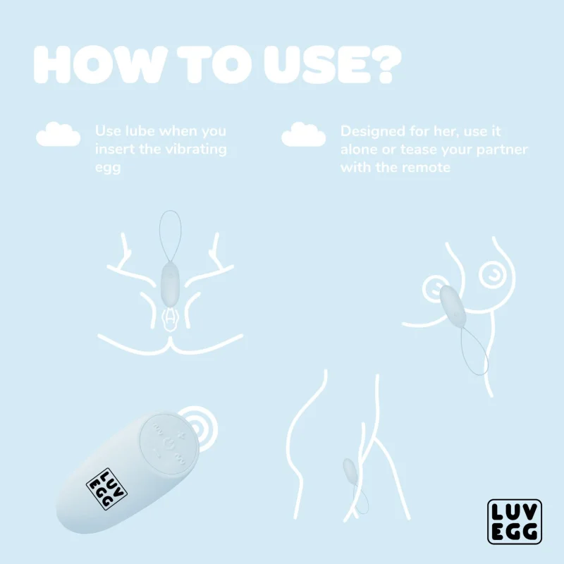 Remote Controlled Vibrating Egg - Blue product.details.thumbnail 1