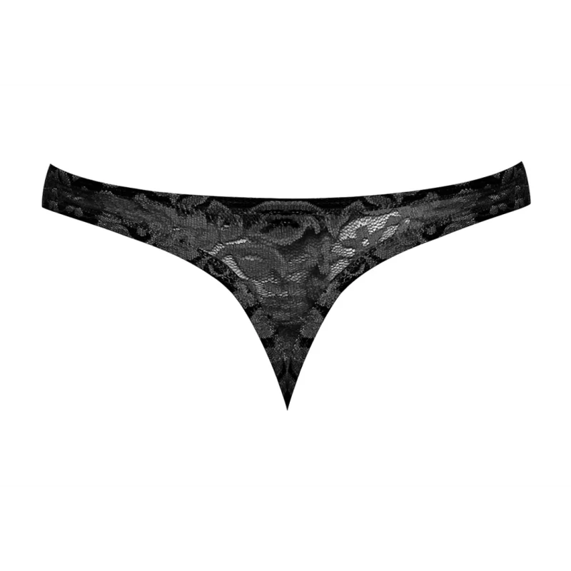 Stretch Lace Bong Thong - Ανδρικό Δαντελένιο String Εσώρουχο - L/xl - Μαύρο product.details.thumbnail 4