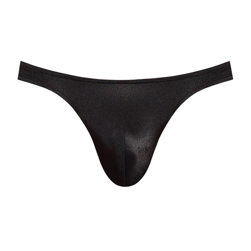 Satin Spandex Bong Thong - Ανδρικό String Εσώρουχο - S/m - Μαύρο product.details.thumbnail 4