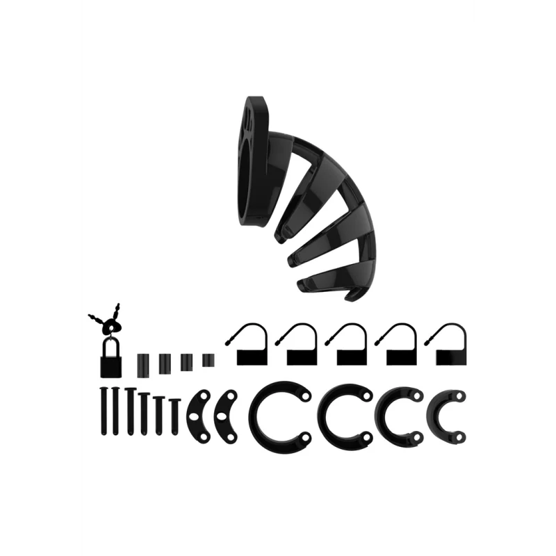 Model 02 - Chastity Cock Cage - Black - 9 Cm product.details.thumbnail 2