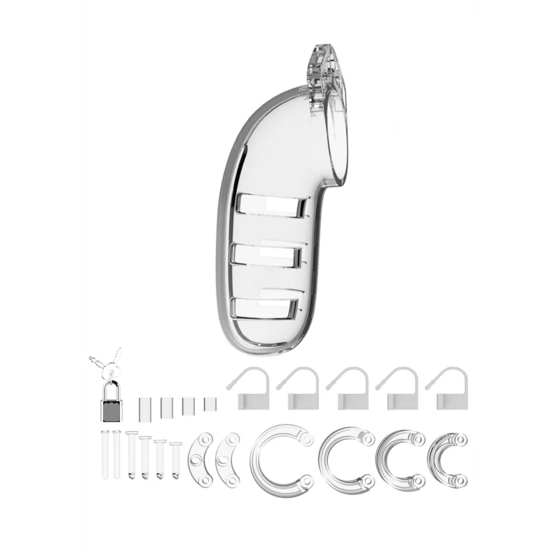 Model 06 - Chastity Cock Cage - Transparent - 14 Cm product.details.thumbnail 2