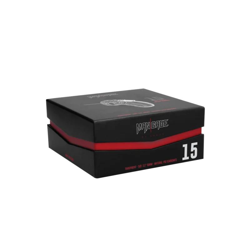 Model 15 - Κλουβί Πέους με Διαστολέα - Διάφανο - 9 Cm product.details.thumbnail 1