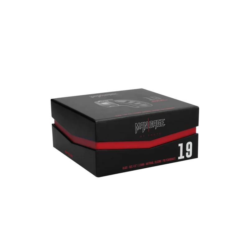 Model 19 - Κλουβί Πέους με Διαχωριστή Όρχεων - Μαύρο - 11,5 Cm product.details.thumbnail 1