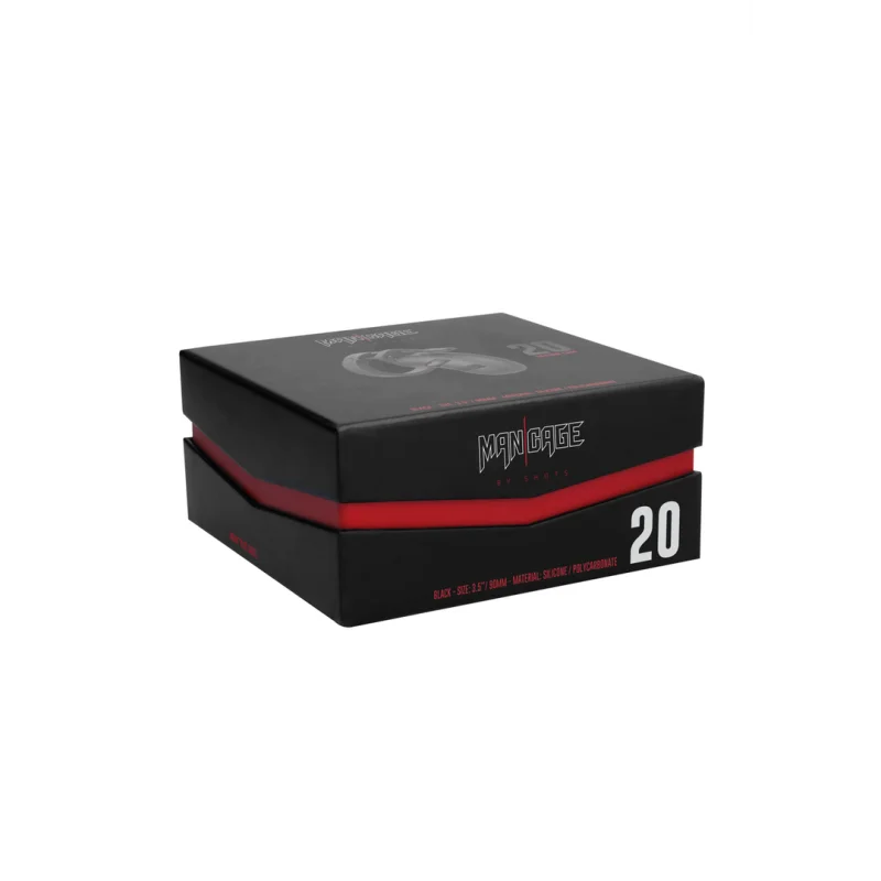 Model 20 - Κλουβί Πέους - Μαύρο - 9 Cm product.details.thumbnail 1