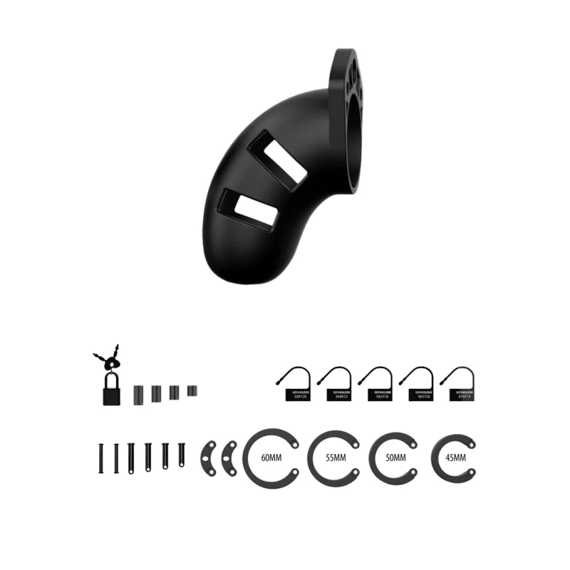 Model 20 - Κλουβί Πέους - Μαύρο - 9 Cm product.details.thumbnail 3