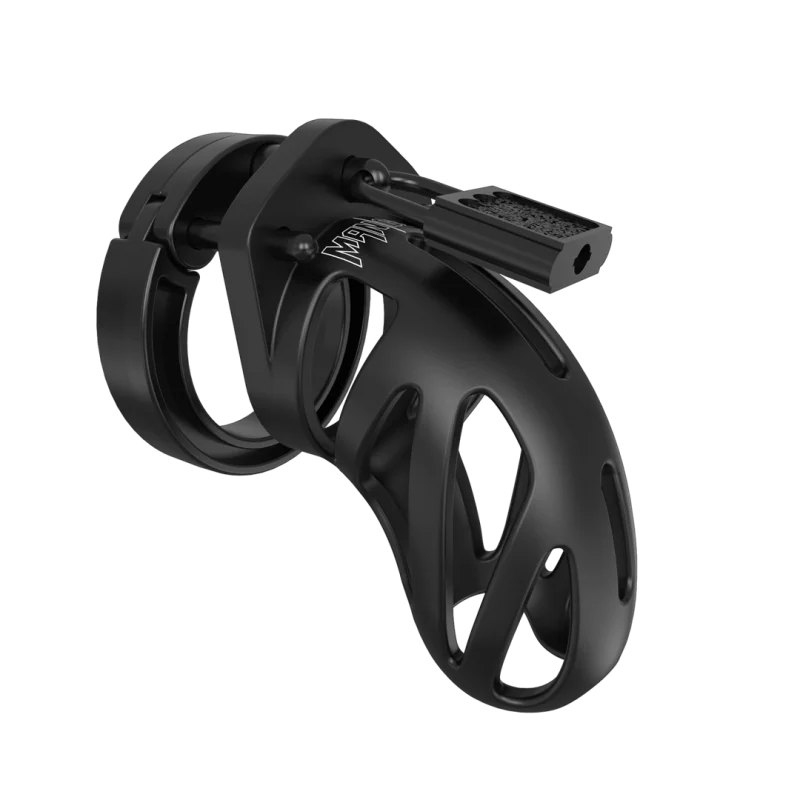  Model 24 - Κλουβί Πέους - Μαύρο - 9 Cm - Mancage By Shots Παιχνίδια Αισθήσεων & Έλεγχου